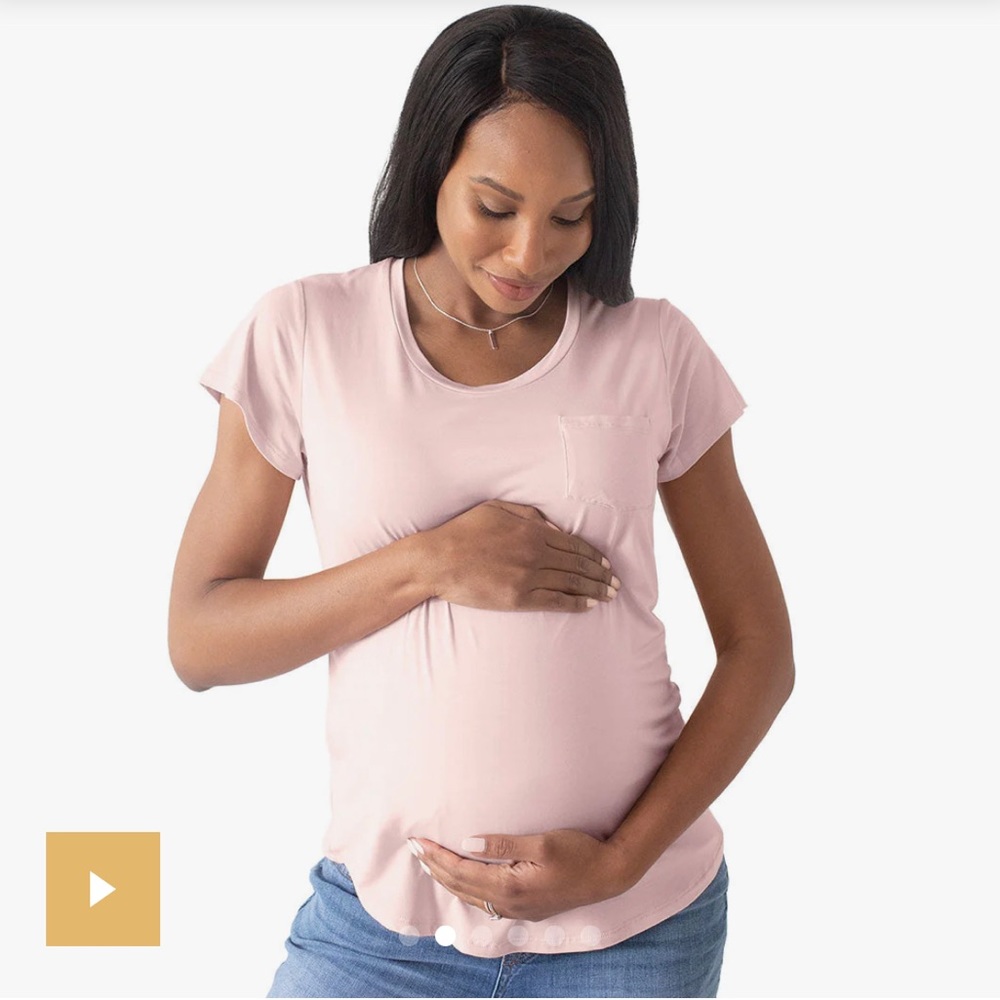 Kindred Bravely Everyday Nursing & Maternity Tee Pink XL